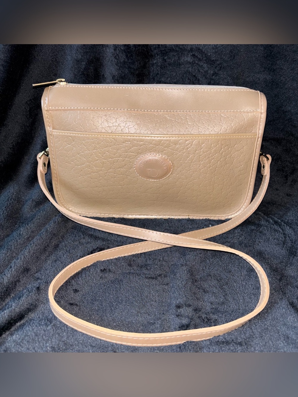 Vintage Michael Green Leather Crossbody Bag Like New